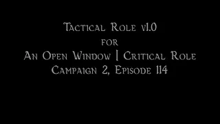 c2e114 Tactical Role