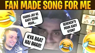 RANDOM INDIAN FAN MADE A SONG FOR ME 😎 / FUNNY MOMENTS / MRJAYPLAYS