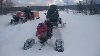 Утонули в снегу. Проверили цепи. Отлично отдохнули.