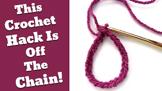 Keep Crochet Chain From Twisting | Crochet Hack