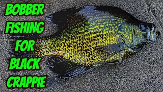 BOBBER FISHING FOR BLACK CRAPPIE- How to catch crappie