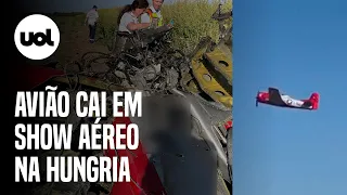 Show aéreo na Hungria tem mortes após avião cair e 'explodir' durante manobra; veja o vídeo