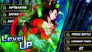 UNSTOPPABLE! LEVEL 10 LINKS 100% RAINBOW STAR LR SSJ4 VEGETA! (DBZ: Dokkan Battle)