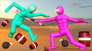 Boxing AI Fights in Realistic Fight Simulations with Active Ragdoll Physics!
