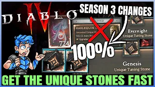 Diablo 4 - Do THIS Now - Get Evernight & Genesis Unique Tuning Stones FAST - Infinite Malphas Guide!