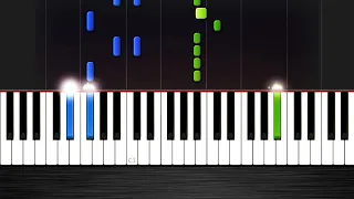 Alan Walker - Faded - Easy Piano Tutorial With Lyrics on Screen (Easy-to-Learn Piano Song)