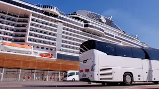 Un dia de nuestro trabajo en la recepción de un gran crucero, MSC Virtuosa