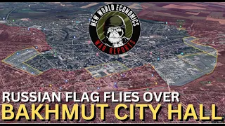 Russian Flag Flies over Bakhmut City Hall