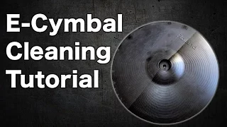 E-drum cymbal cleaning