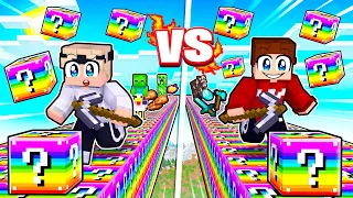 Das SCHWERSTE REGENBOGEN LUCKY BLOCK RENNEN?! (Minecraft)