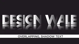 Create a Powerful, Dramatic, Deep Overlapping Shadow Text  Effect in CorelDraw X7 || Design wale
