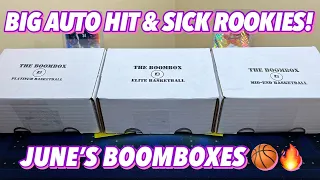 SICK AUTO PULL!🔥 | Opening The Boombox's Elite, Platinum, & Mid-End Basketball Boxes (June)