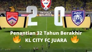 Final TM Piala Malaysia 2021 EDISI Ke 100: KL City FC vs JDT (2-0) | 30/11/2021 (Full Highlight)