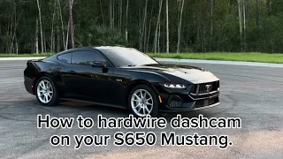 How to Hardwire a F7NP Dashcam on your 2024 Mustang!