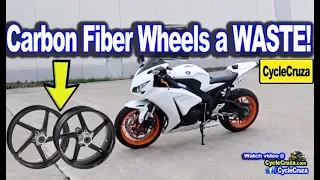 Why Carbon Fiber Wheels are a WASTE of Money For Motorcycle | MotoVlog
