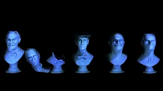 Haunted Mansion Singing Busts for Projection - Enhanced and Deflickered