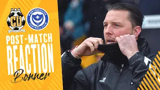 Cambridge United 0-1 Portsmouth | Mark Bonner Reaction