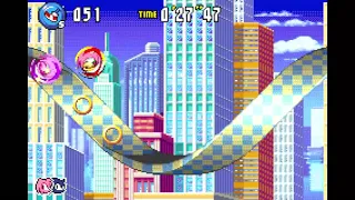 Sonic Advance 3 - Route 99 1: 29"40 (Amy + Sonic) (Speed Run)
