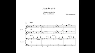M. Schoenmehl - 2. Catch-Me-Samba (Jazz for two) for piano four hands