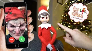 CALLING ELF ON THE SHELF ON FACETIME AT 3 AM! (HE COMES ALIVE!)