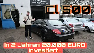 CL 500.In 2 Jahren 20.000 Euro Investiert.Clems...Benz