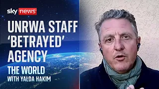Israel-Hamas war: Accused UNRWA staff 'betrayed' agency, says group's Gaza chief