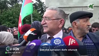 Şəhidin qalıqları dəfn olunub