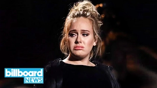 Adele Drops F-Bomb & Restarts George Michael Tribute Perfomance | Billboard News