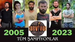 Survivor Türkiye Tüm Şampiyonları ve İkincileri (2005 - 2024) #survival #survivor