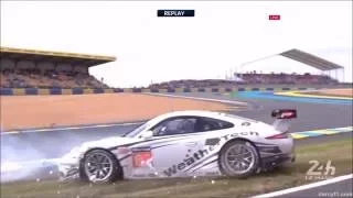 24h le mans 2016 All crashes & Fails