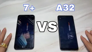 iPhone 7 plus vs Samsung A32. Speed test