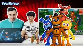 Папа РОБ и ЯРИК: обзор приложения FNAF WORLD. Сборник!