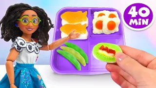 Disney Encanto's Mirabel And Isabela Pack Turning Red Mei School Lunch | Fun Videos For Kids