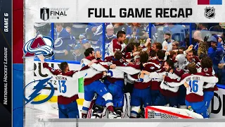 Colorado Avalanche vs Tampa Bay Lightning Cup Final, Gm6 Jun 26, 2022 HIGHLIGHTS