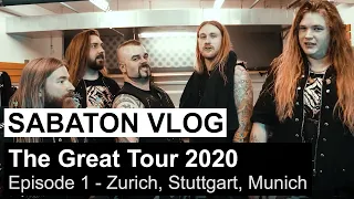 SABATON Vlog - The Great Tour 2020 - Episode 1 (Zurich, Stuttgart, Munich)
