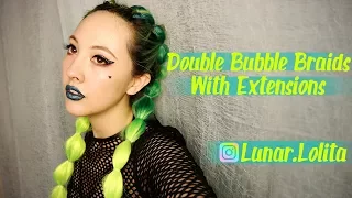 Double Bubble Braids With Extensions