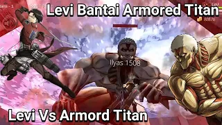 GAME ATTACK ON TITAN Levi Ackerman VS Armored Titan - AOT Mobile Fanmade By Julhiecio V03.0