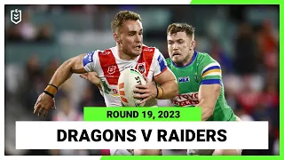 St George Illawarra Dragons v Canberra Raiders | NRL 2023 Round 19 | Full Match Replay