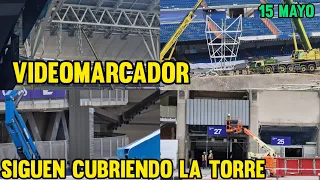 🚨 MÁS ESTRUCTURA PARA el VIDEOMARCADOR 360* ⚠️ OBRAS del SANTIAGO BERNABÉU (15 mayo 2023)