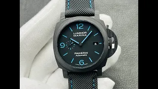 Panerai Luminor Marina庐米诺系列腕表 沛纳海PAM01661男表碳纤维腕表-44毫米手表