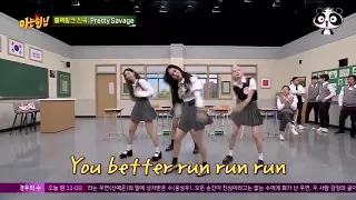 BLACKPINK dancing 'Pretty Savage' at Knowing Bros Ep 251.