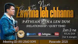 Pathian Nena Lendun Zan 2-na | Frederick Lalrindika | Ringtu Nun Zawhna leh Chhanna | Zoom Meeting