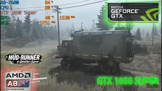 Mud Runner (2020) Work Test AMD A8 7600 - 7650K - 7680  GTX 1650 SUPER Free EpicGames