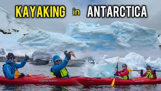 【Antarctica 2023】Part 7: Kayaking and outdoor BBQ in Antarctica!! | Oceanwide Basecamp