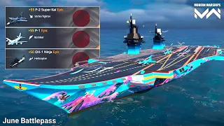 RF Shtorm With June VIP Battlepass  Full Gameplay - Modern Warships