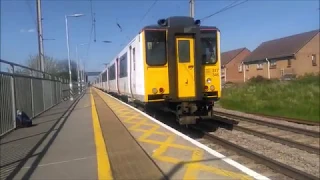 Trains at Enfield Lock and Angel Road