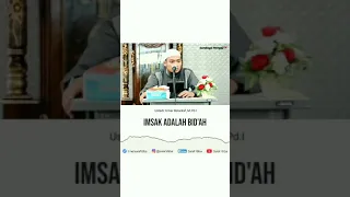 Imsak adalah bidah.