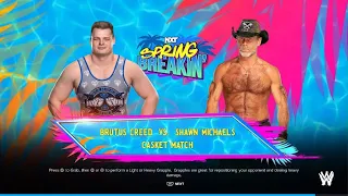 WWE 2K24: Brutus Creed Takes on Shawn Michaels in an Epic Casket Match!