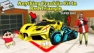 GTA 5 : Anything Franklin Fit In Red Triangle Shinchan Will Pay For It in GTA 5 ! | Waveforce Gamer