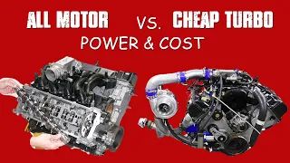 ALL MOTOR VS CHEAP TURBO-COST VS POWER, WHO WINS? DIRT CHEAP DIY BEST MODS, 4.6L 2V COMPARE